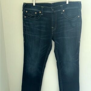 True Religion Men's Relaxed Jeans - Dark Blue